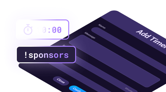 Activate periodic Timed Chat Messages to keep your Viewers in the Loop