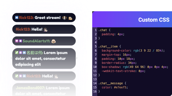 Display your Live Chat in your Stream with our Chat Box Widget